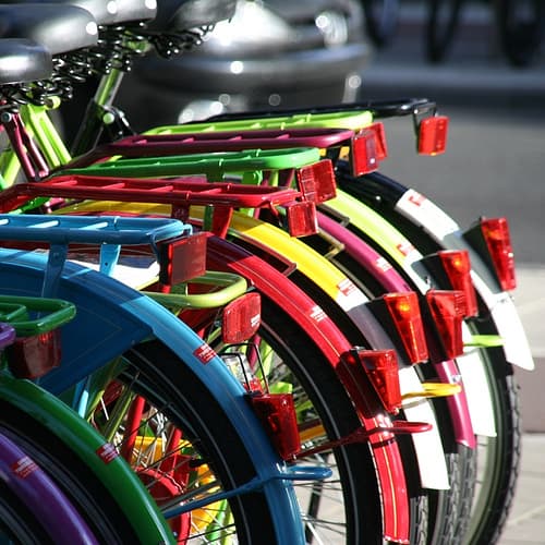 Kleurijke fietsen