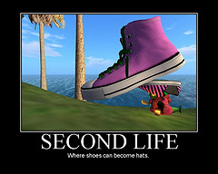 Second Life: Where shoes can become hats