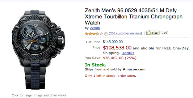 Most Expensive Watch on Amazon