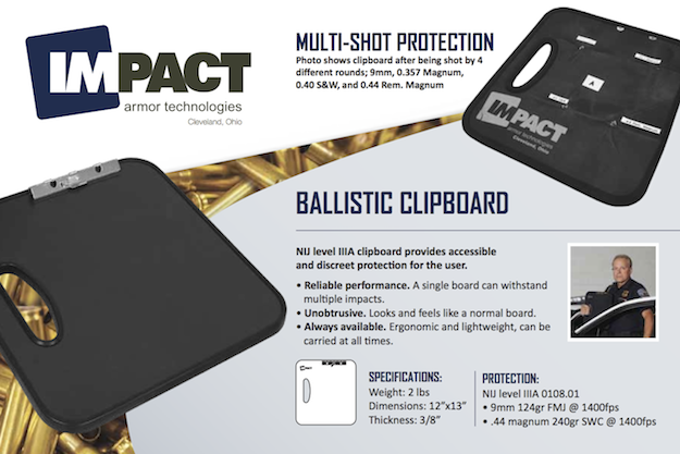 Impact Armor Technologies   Ballistic Clipboard