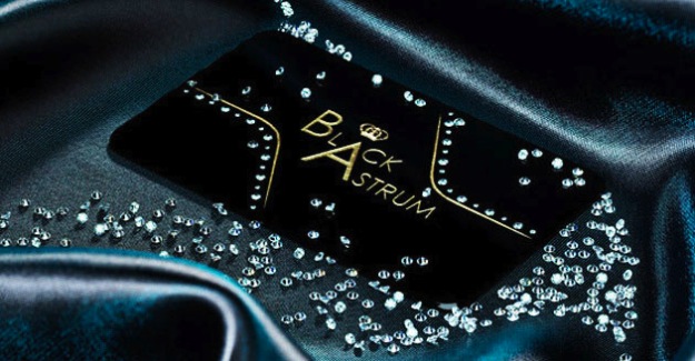 Black Astrum Diamond Business Card