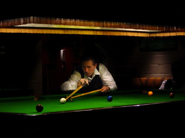 Snooker Player With Rest