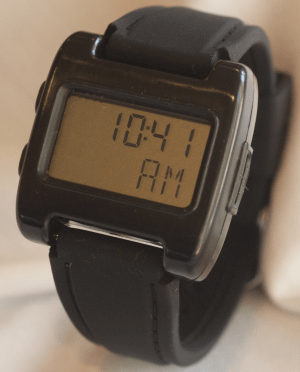 Image of a wrist worn watch like "bite counter"