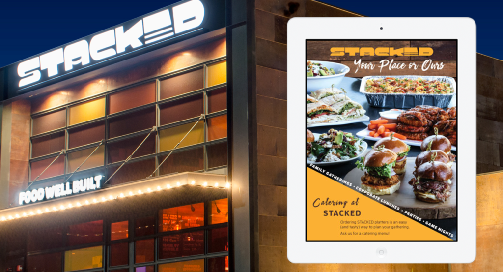 Image of Stacked: Food Well Built's Home Page with iPad Ordering