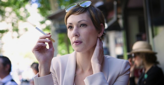 Woman using E-Cigarette