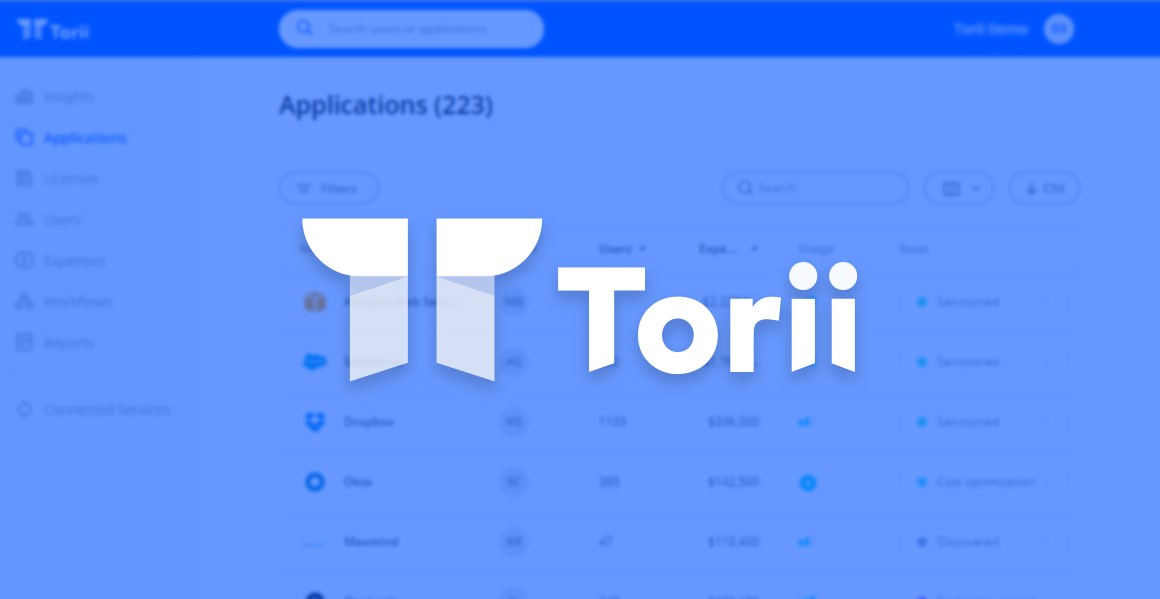 torii feature - saas management