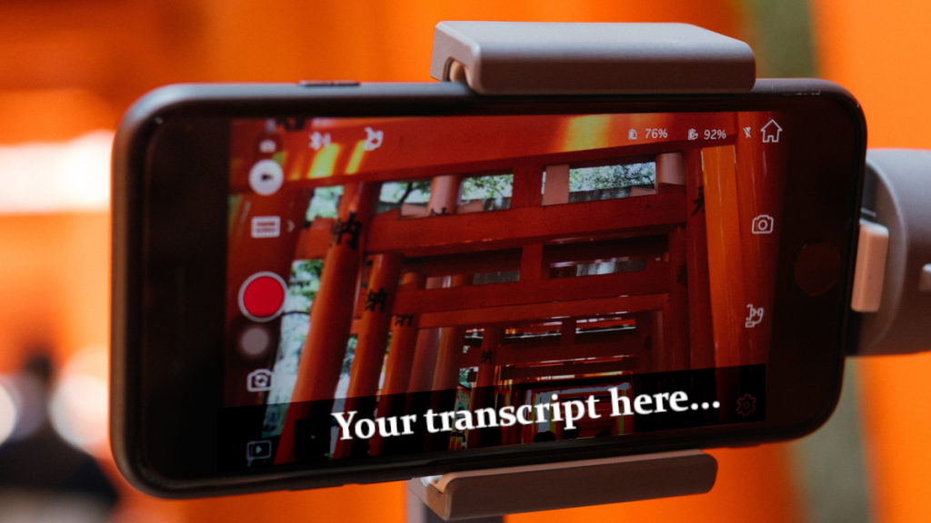 real-time transcription on phone