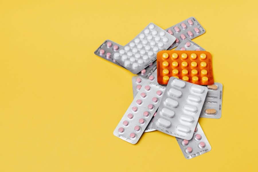pile of pills in blister packs