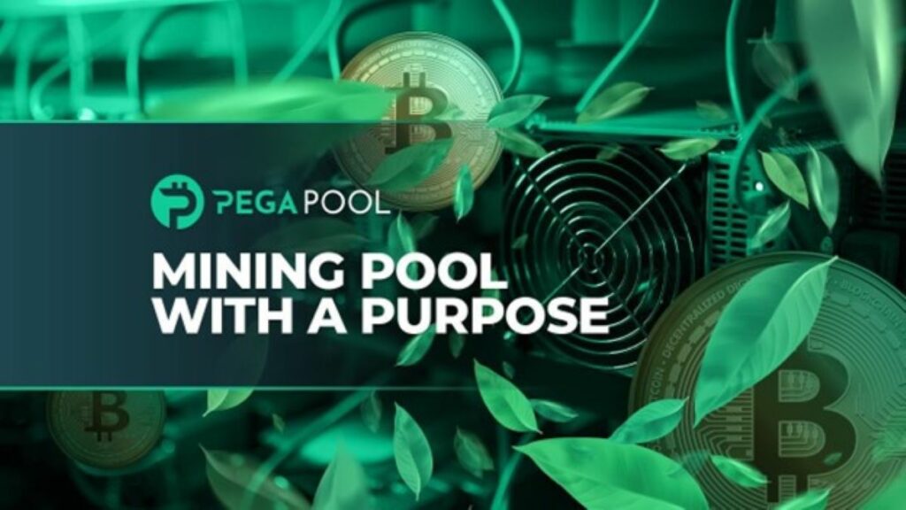 Pega Pool is a bitcoin mining process that reduces the carbon footprint of bitcoin mining