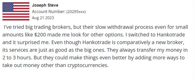 Hankotrade review on BrokerXplorer
