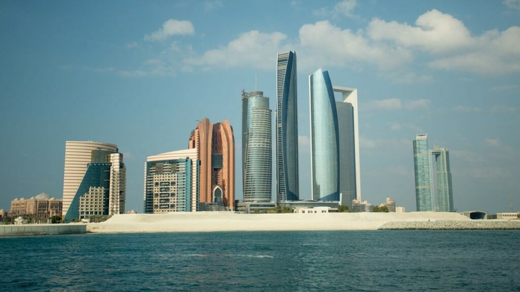 Islamic microfinance represented by a picture of Abu Dhabi